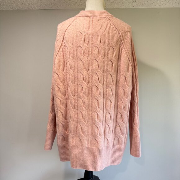AERIE Unreal Cable Knit Crewneck Sweater NWT - Picture 6 of 12